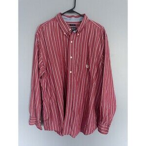 Chaps Men's Long Sleeve Dress Shirt Plaid, Button-Up, Size XXL